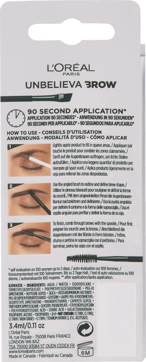 L’Oréal Paris Unbelieva Brow 103 Warm Blonde 3