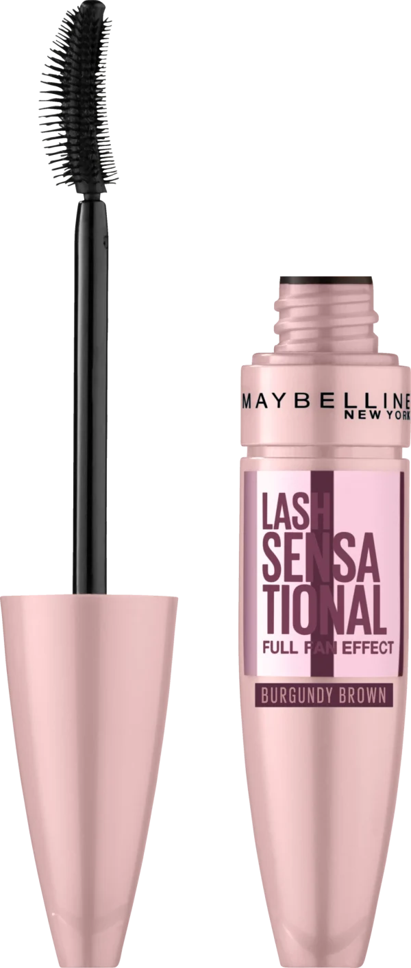 Maybelline New York Lash Sensational Voller-Wimpern-Fächer Mascara In Burgundy Brown 3