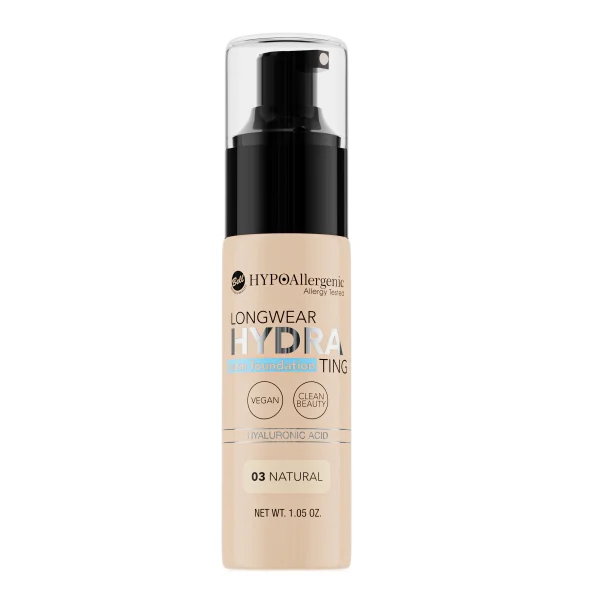 HYPOAllergenic Longwear Hydrating Balm Foundation 03 Natural 1