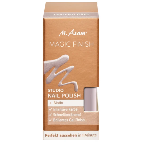 M. Asam MAGIC FINISH Studio Nail Polish – Leading Grey 1