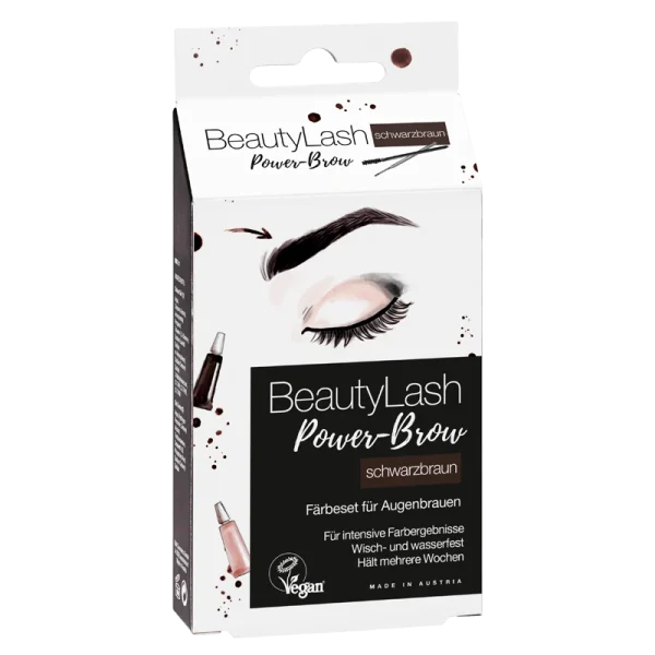 Beauty Lash Power-Brow Färbeset Für Augenbrauen Schwarzbraun 1