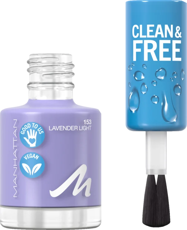 Manhattan Clean & Free Nail Polish 153 Lavender Light 3