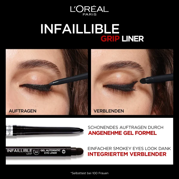 L’Oréal Paris Infaillible Automatic Grip Eyeliner Taupe Grey 4