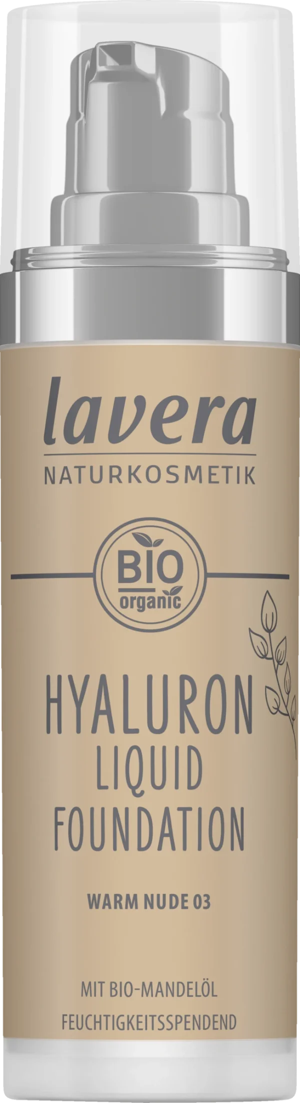 Lavera Hyaluron Liquid Foundation -Warm Nude 03- 1