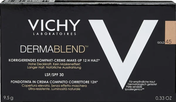 VICHY DERMABLEND Korrigierendes Kompakt-Creme-Make-up 45 Gold 1