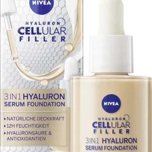 NIVEA Cellular Filler 3in1 Hyaluron Serum Foundation 02 Mittel 13