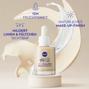 NIVEA Cellular Filler 3in1 Hyaluron Serum Foundation 02 Mittel 19