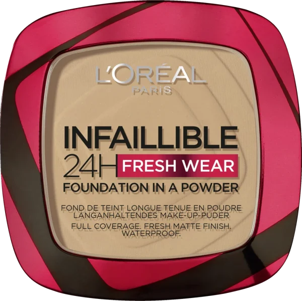 L’Oréal Paris Infaillible 24H Fresh Wear Make-Up-Puder 300 Amber 1