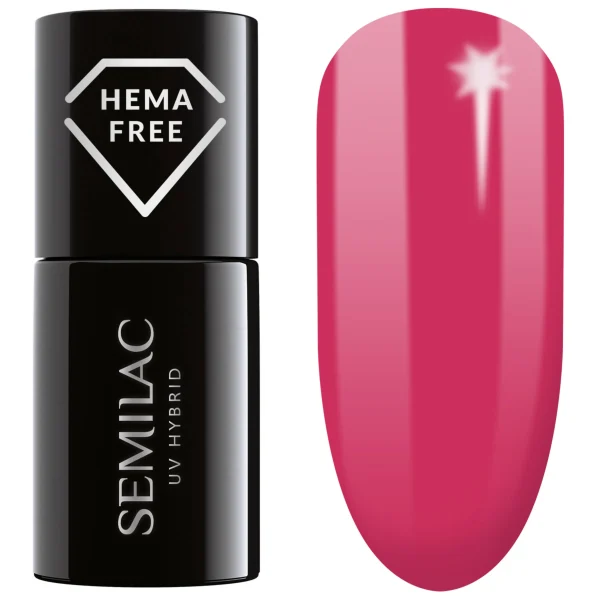 437 UV Nagellack Hybrid Semilac Warm Raspberry 1