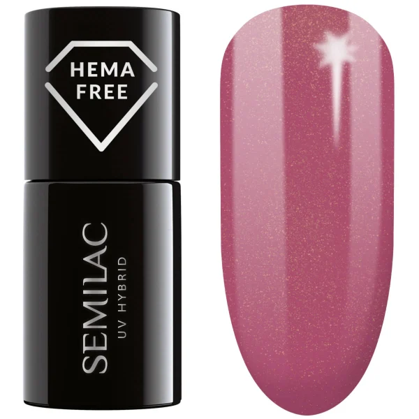 377 UV Nagellack Hybrid Semilac Shimmer Stone Ruby 1