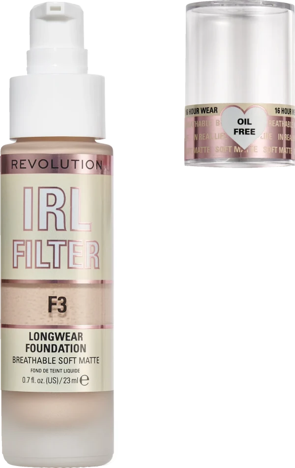 Revolution Makeup Revolution RL Filter Longwear Foundation F3 3