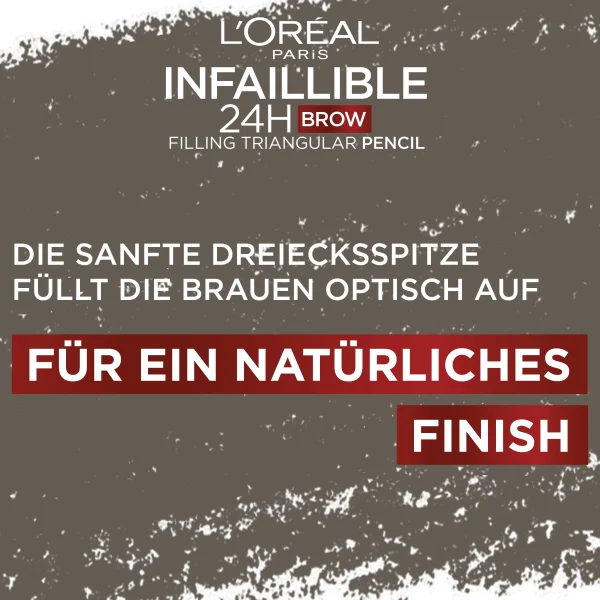 L’Oréal Paris Infaillible 24H Brow Filling Triangular Pencil 1.0 Ebony 4