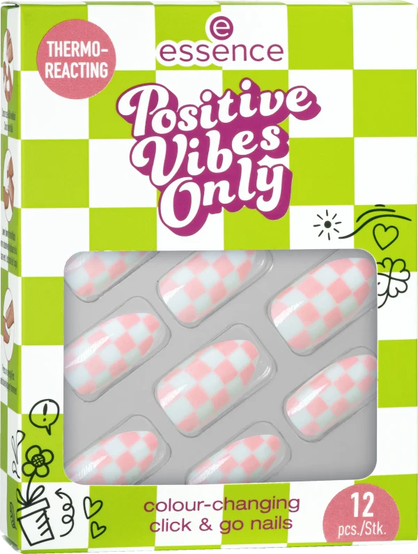 Essence Positive Vibes Only Colour-changing Click & Go Nails 01 1