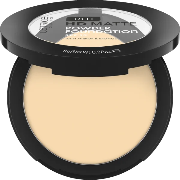 Catrice 18H HD Matte Powder Foundation 010W 3