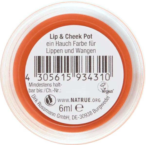 Alterra NATURKOSMETIK Carrot Cake Lip & Cheek Pot 3